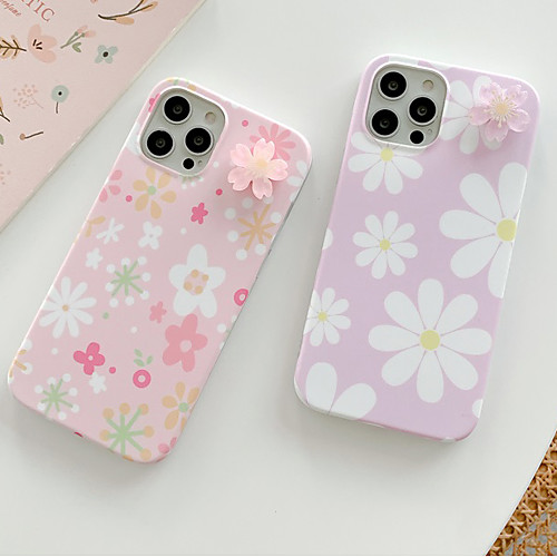 

Phone Case For Apple Back Cover iPhone 12 Pro Max 11 SE 2020 X XR XS Max 8 7 Shockproof Dustproof Graphic Flower TPU