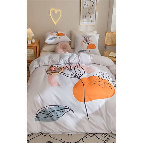 

3-Piece Duvet Cover Set Hotel Bedding Sets Comforter Cover with Soft Lightweight Microfiber Include 1 Duvet Cover 2 Pillowcases for Double/Queen/King(1 Pillowcase for Twin/Single)