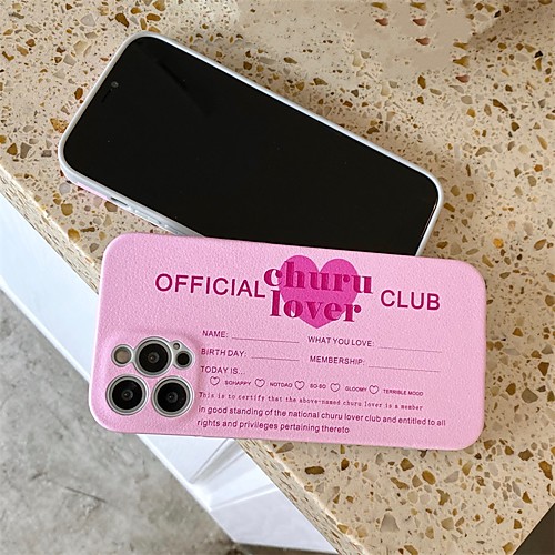 

Phone Case For Apple Back Cover iPhone 12 Pro Max 11 SE 2020 X XR XS Max 8 7 Shockproof Dustproof Word / Phrase TPU