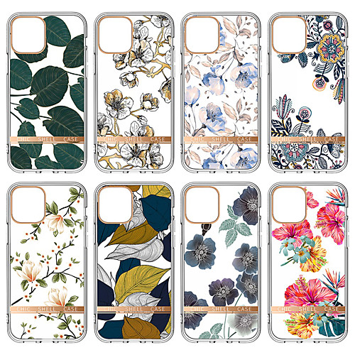

Phone Case For Apple Back Cover iPhone 12 Pro Max 11 SE 2020 X XR XS Max 8 7 6 Shockproof Dustproof Flower TPU