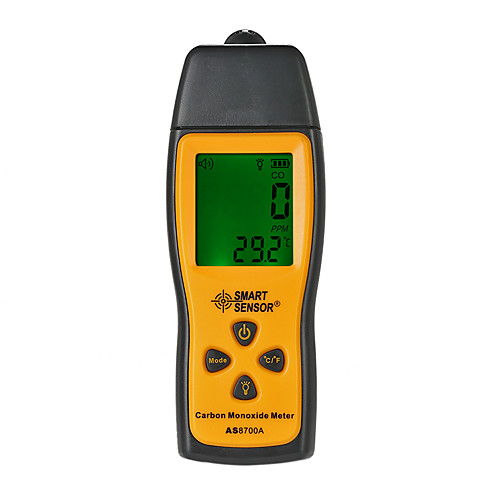 

SMART SENSOR AS8700A Gas Analyzers Handheld Carbon Monoxide Meter Tester Monitor Detector Gauge LCD Display Sound Light Alarm