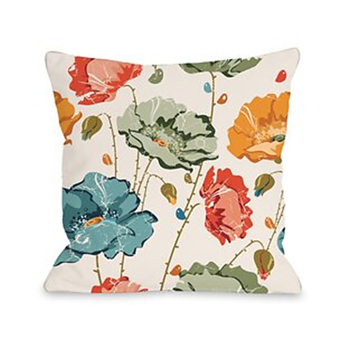 

Floral Double Side Cushion Cover 1PC Soft Decorative Square Throw Pillow Cover Cushion Case Pillowcase for Bedroom Livingroom Superior Quality Machine Washable Outdoor Cushion for Sofa Couch Bed Chair