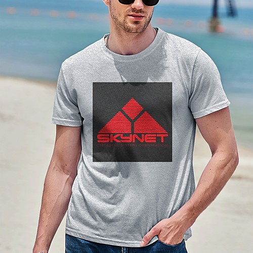 

Men's Tee T shirt Hot Stamping Graphic Prints Letter Plus Size Print Short Sleeve Casual Tops Cotton Basic Designer Big and Tall White Gray