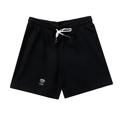 

Men's Sporty Comfort Outdoor Sports Daily Shorts Pants Letter Short Drawstring Print Black Green Gray