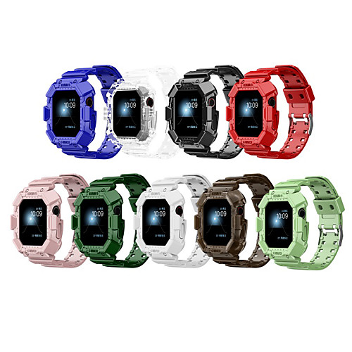 

Smart Watch Band for Apple iWatch 1 pcs Sport Band Silicone Replacement Wrist Strap for Apple Watch Series SE / 6/5/4/3/2/1