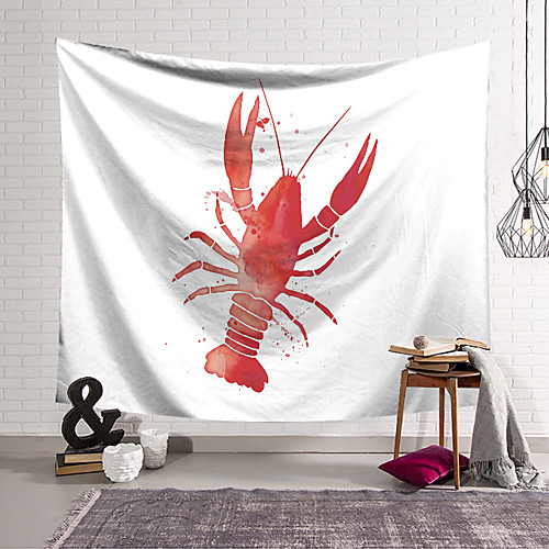 

Lobster Wall Tapestry Art Decor Blanket Curtain Hanging Home Bedroom Living Room Decoration Polyester