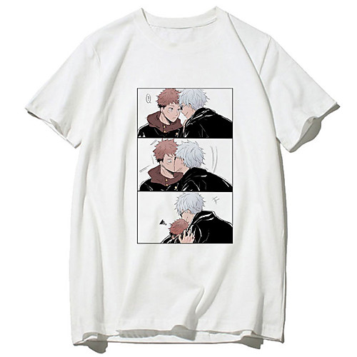 

Inspired by Jujutsu Kaisen Cosplay Anime Cartoon Polyester / Cotton Blend Print Harajuku Graphic Kawaii T-shirt For Women's / Men's