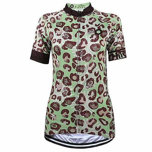 

21Grams Women's Short Sleeve Cycling Jersey Summer Spandex Polyester Mint Green Bike Jersey Top Mountain Bike MTB Road Bike Cycling Quick Dry Moisture Wicking Breathable Sports Clothing Apparel