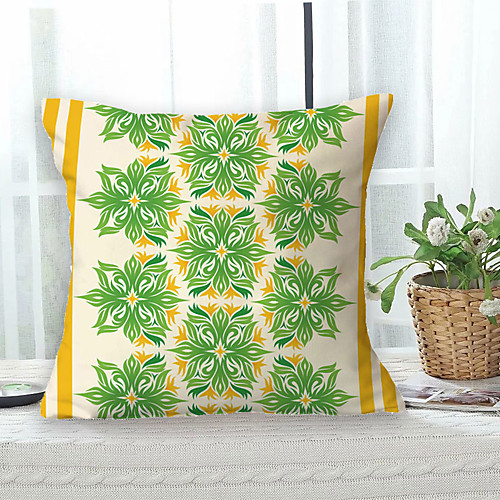 

Green Yellow Double Side Cushion Cover 1PC Soft Decorative Square Throw Pillow Cover Cushion Case Pillowcase for Sofa Bedroom Livingroom Outdoor Superior Quality Machine Washable Outdoor Cushion for Sofa Couch Bed Chair