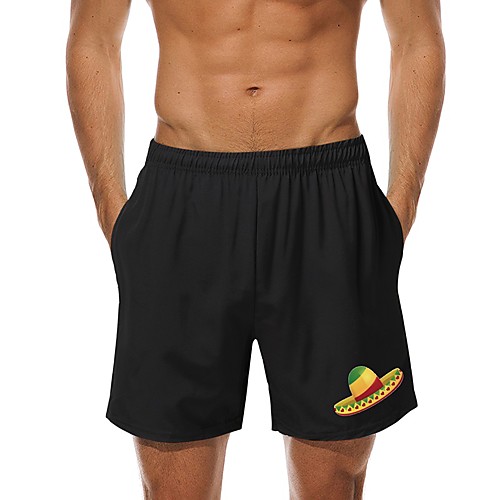 

Men's Casual / Sporty Chino Chinos Shorts Pants Graphic Black