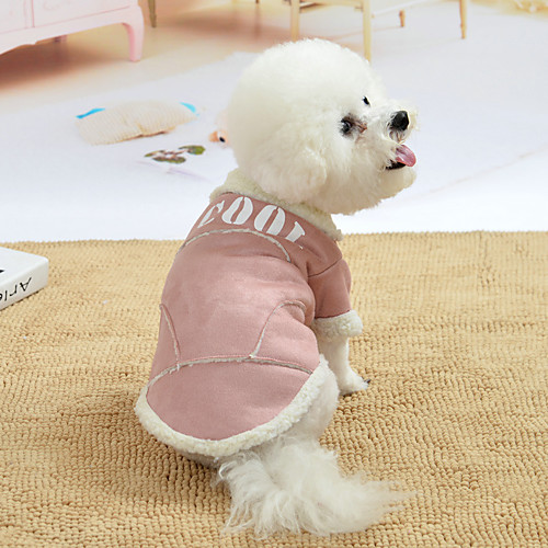 

Dog Costume Dog clothes Quotes & Sayings For Indoor and Outdoor Use Cute Casual / Daily Outdoor Winter Dog Clothes Puppy Clothes Dog Outfits Warm Blue Pink Brown Costume for Girl and Boy Dog Polyster