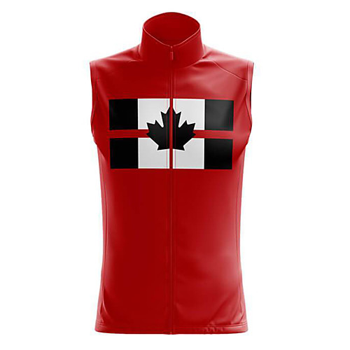 

21Grams Women's Sleeveless Cycling Jersey Summer Spandex Red Canada National Flag Bike Top Mountain Bike MTB Road Bike Cycling Moisture Wicking Sports Clothing Apparel / Stretchy / Athleisure