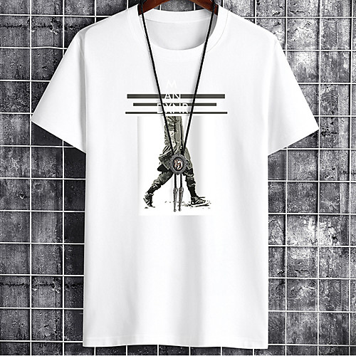 

Men's Unisex Tee T shirt Hot Stamping Graphic Prints Human Plus Size Zero two Print Short Sleeve Casual Tops Cotton Basic Designer Big and Tall White Black Gray
