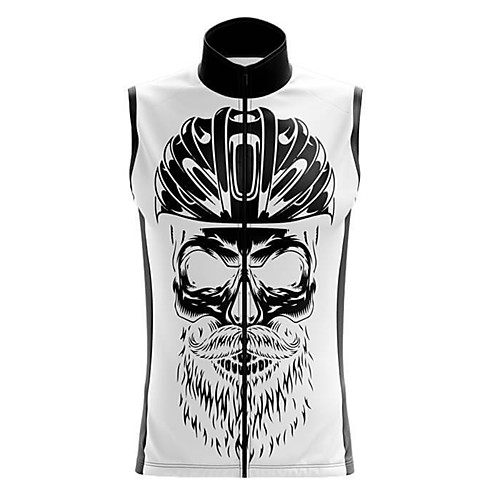 

21Grams Women's Sleeveless Cycling Jersey Summer Spandex White Skull Bike Top Mountain Bike MTB Road Bike Cycling Quick Dry Moisture Wicking Sports Clothing Apparel / Stretchy / Athleisure