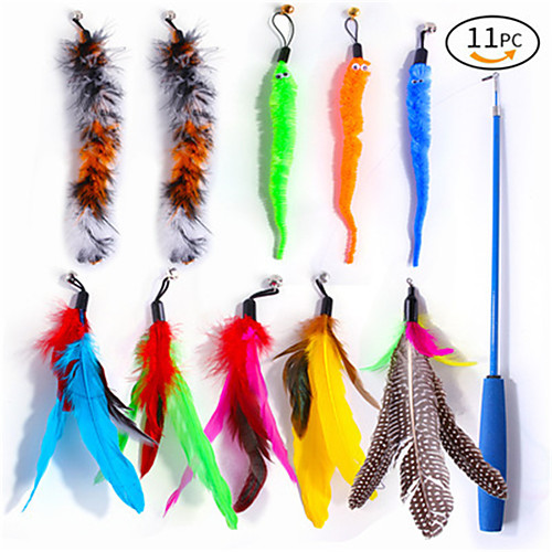 

14PCS Interactive Toy Ropes Cat Toys Set Cat Pet Exercise Releasing Pressure Plastic & Metal Gift Pet Toy Pet Play