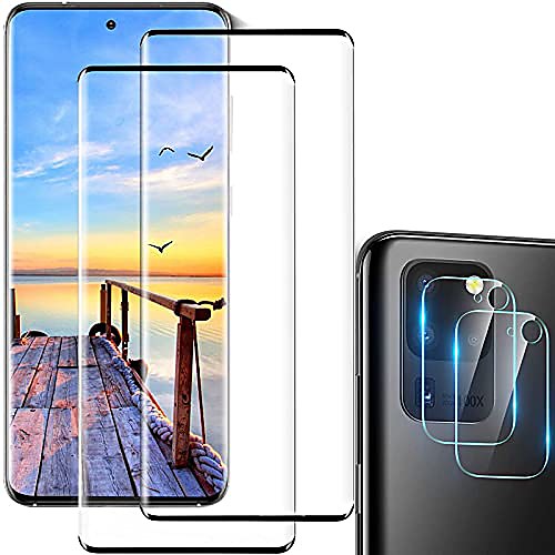 

galaxy s20 ultra screen protector tempered glass,camera lens protector [touch sensitive][fingerprint support][9h hardenss][no bubbles] for samsuny galaxy s20 ultra 5g (6.9)[22]