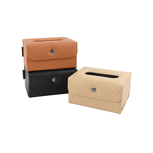

Car Organizers Tissue Box PU Leather For universal General Motors