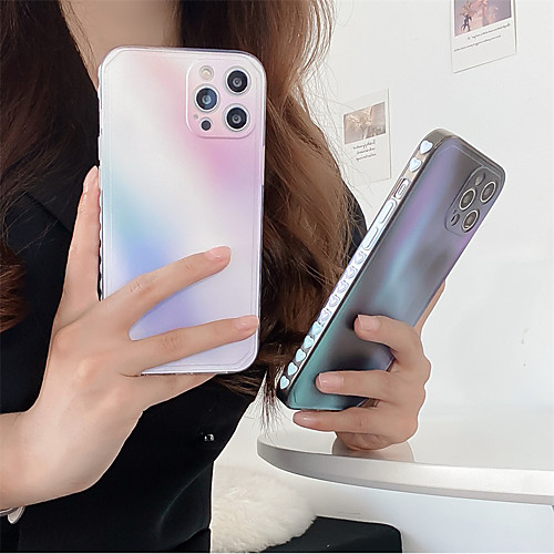 

Phone Case For Apple Back Cover iPhone 12 Pro Max 11 SE 2020 X XR XS Max 8 7 Shockproof Dustproof Color Gradient TPU