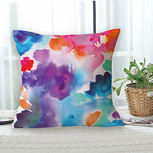 

Colorful Flower Double Side Cushion Cover 1PC Soft Throw Pillow Cover Cushion Case Pillowcase for Sofa Bedroom Livingroom Superior Quality Machine Washable Outdoor Cushion for Sofa Couch Bed Chair