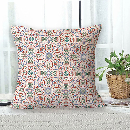 

Garden Geometric Double Side Cushion Cover 1PC Soft Decorative Square Throw Pillow Cover Cushion Case Pillowcase for Sofa Bedroom Livingroom Outdoor Superior Quality Machine Washable Outdoor Cushion for Sofa Couch Bed Chair