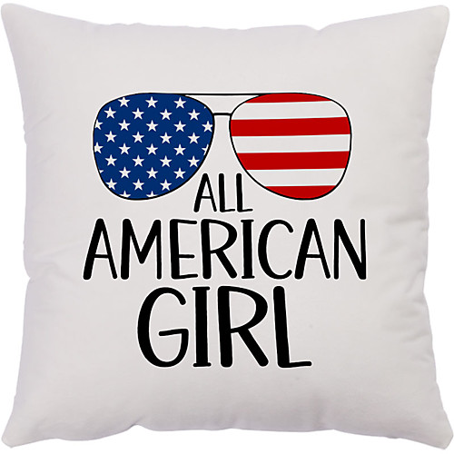 

Independence Day Double Side Cushion Cover 1PC Soft Decorative Square Throw Pillow Cover Cushion Case Pillowcase for Bedroom Livingroom Superior Quality Machine Washable Outdoor Cushion for Sofa Couch Bed Chair