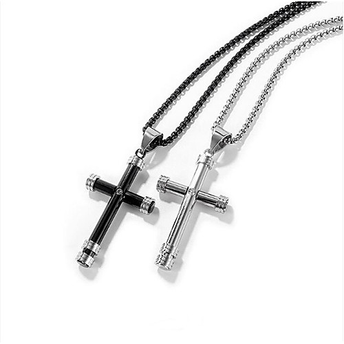 

MPL Fashion new cross trend titanium steel necklace