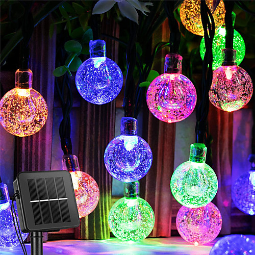 

Solar String Lights Outdoor 100LED Globe Fairy Waterproof Lights 8 Mode 12M/40Ft Indoor/Outdoor Solar Powered String Lights for Garden Patio Yard Home Christmas Parties Wedding