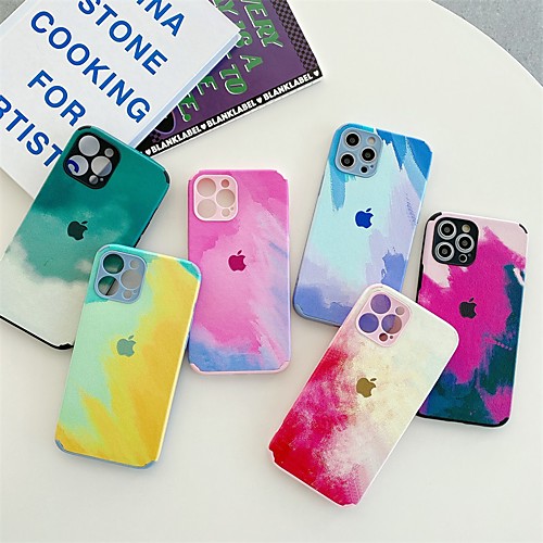 

Phone Case For Apple Back Cover iPhone 12 Pro Max 11 SE 2020 X XR XS Max 8 7 Shockproof Dustproof Color Gradient TPU