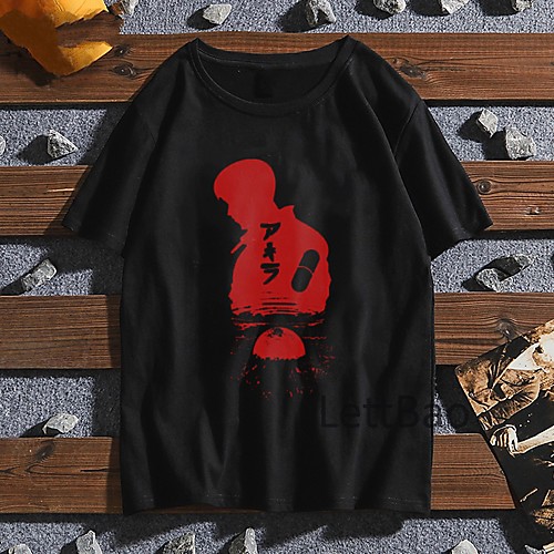

Inspired by Akira Cosplay Anime Cartoon Polyester / Cotton Blend Print Harajuku Graphic Kawaii T-shirt For Women's / Men's