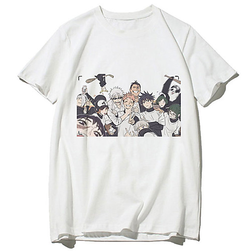 

Inspired by Jujutsu Kaisen Cosplay Anime Cartoon Polyester / Cotton Blend Print Harajuku Graphic Kawaii T-shirt For Women's / Men's