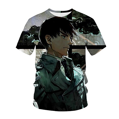 

Inspired by Tokyo Ghoul Cosplay Anime Cartoon 100% Polyester 3D Harajuku Graphic Kawaii T-shirt For Women's / Men's