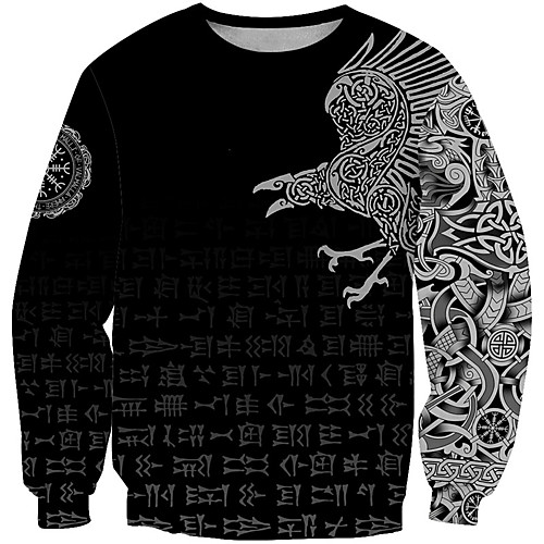 

Men's Unisex Plus Size Sweatshirt Pullover Sweatshirt Graphic Prints Animal Print Round Neck Casual Daily Holiday 3D Print Basic Designer Hoodies Sweatshirts Long Sleeve 1 2 3