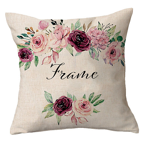 

Double Side Cushion Cover 1PC Faux Linen Soft Decorative Square Throw Pillow Cover Cushion Case Pillowcase for Sofa Bedroom Superior Quality Machine Washable