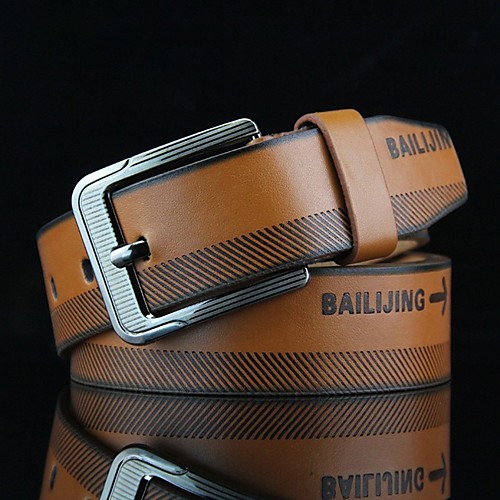 

Men's Wide Belt leatherette Belt Solid Colored