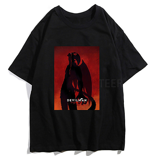 

Inspired by DEVILMAN Crybaby Cosplay Anime Cartoon Polyester / Cotton Blend Print Harajuku Graphic Kawaii T-shirt For Women's / Men's