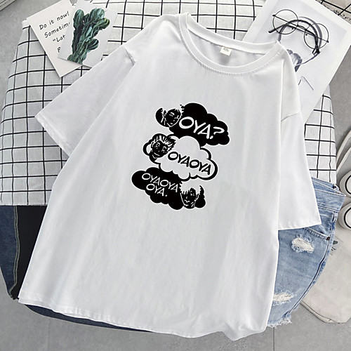 

Inspired by Haikyuu Cosplay Cosplay Costume T-shirt Polyester / Cotton Blend Print Harajuku Graphic Kawaii T-shirt For Women's / Men's