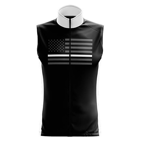 

21Grams Women's Sleeveless Cycling Jersey Summer Spandex Black USA Bike Top Mountain Bike MTB Road Bike Cycling Quick Dry Moisture Wicking Sports Clothing Apparel / Stretchy / Athleisure