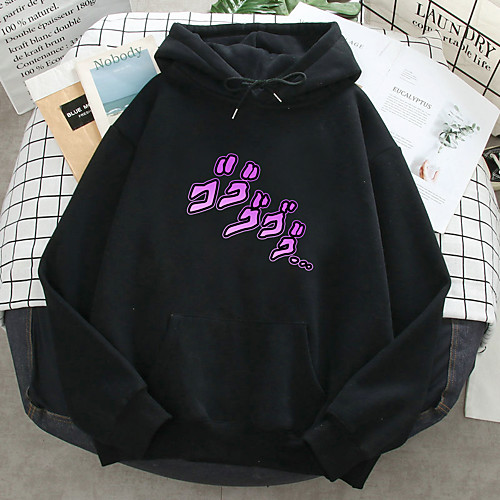 

Inspired by JoJo's Bizarre Adventure Cosplay Anime Cartoon Polyster Print Harajuku Graphic Kawaii Hoodie For Women's / Men's