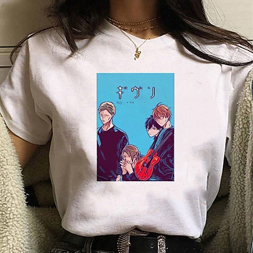 

Inspired by Cosplay Cosplay Anime Cartoon Polyester / Cotton Blend Print Harajuku Graphic Kawaii T-shirt For Women's / Men's