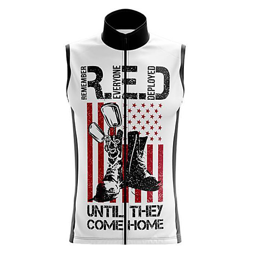 

21Grams Women's Sleeveless Cycling Jersey Summer Spandex White USA Bike Top Mountain Bike MTB Road Bike Cycling Quick Dry Moisture Wicking Sports Clothing Apparel / Stretchy / Athleisure