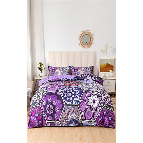 

3-Piece Duvet Cover Set Hotel Bedding Sets Comforter Cover with Soft Lightweight Microfiber Include 1 Duvet Cover 2 Pillowcases for Double/Queen/King(1 Pillowcase for Twin/Single)