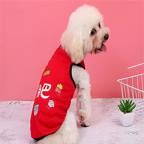 

Dog Vest Dog Costume Word / Phrase Leisure Adorable Dailywear Casual / Daily Dog Clothes Puppy Clothes Dog Outfits Breathable Red Costume for Girl and Boy Dog Polyester XS S M L XL XXL