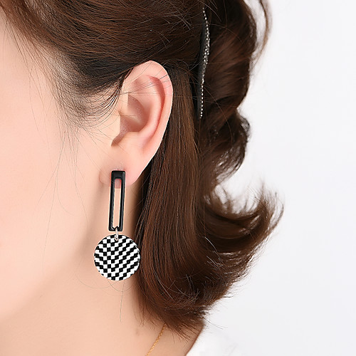 

Women's Earrings Geometrical Stylish Earrings Jewelry Black For Street