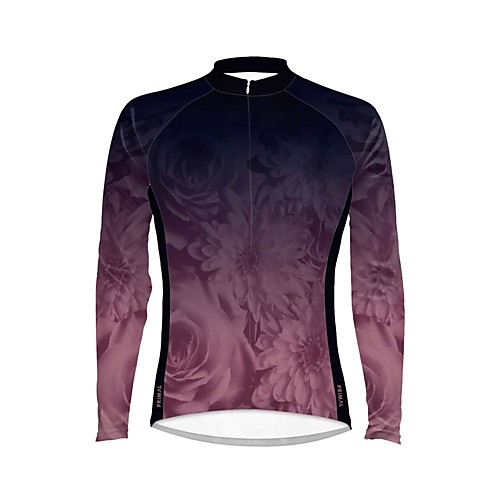 

21Grams Women's Long Sleeve Cycling Jersey Summer Spandex Polyester Black / Red Bike Jersey Top Mountain Bike MTB Road Bike Cycling Quick Dry Breathable Back Pocket Sports Clothing Apparel