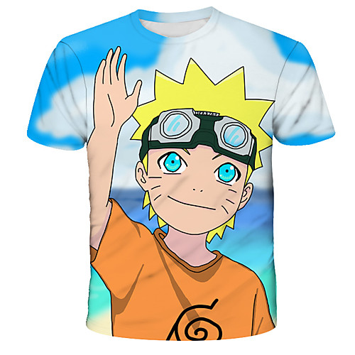 

Inspired by Naruto Akatsuki Anime Cartoon 100% Polyester Print 3D Harajuku Graphic T-shirt For Women's / Men's