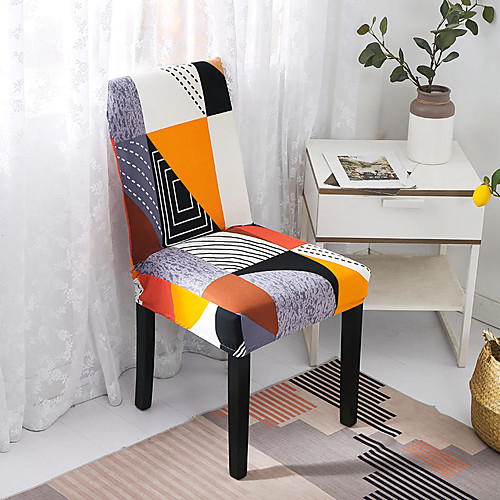 

Chair Cover Multi Color / Geometric / Classic Yarn Dyed Polyester Slipcovers
