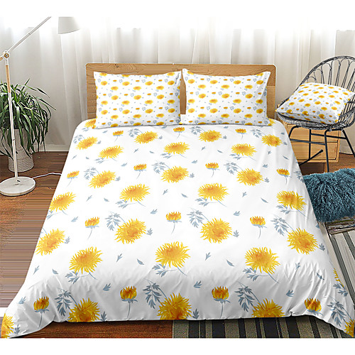 

Duvet Cover Sets 3 Piece Rayon / Polyester 3D Rainbow Reactive Print Bohemian Style