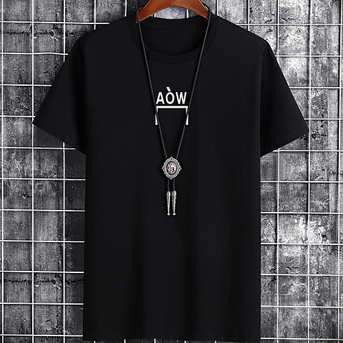 

Men's Unisex Tee T shirt Hot Stamping Graphic Prints Letter Plus Size Zero two Print Short Sleeve Casual Tops Cotton Basic Designer Big and Tall White Black Gray