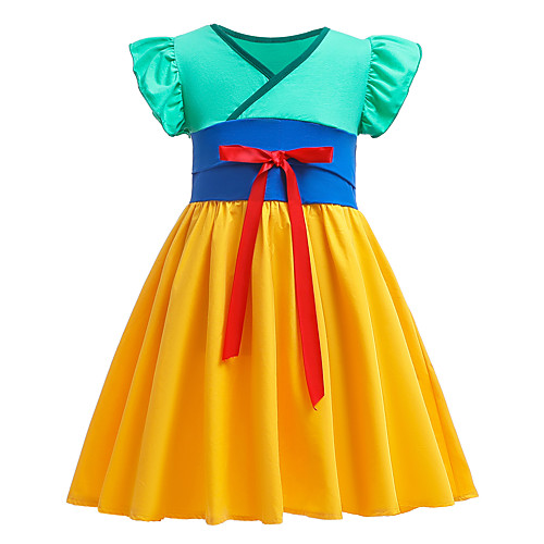 

Movie / TV Theme Costumes Cosplay Princess Dress Kid's Girls' Halloween Christmas Halloween Festival Christmas Halloween Children's Day Festival / Holiday Terylene YellowBlue Easy Carnival Costumes