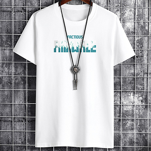 

Men's Unisex Tee T shirt Hot Stamping Graphic Prints Letter Plus Size Zero two Print Short Sleeve Casual Tops Cotton Basic Designer Big and Tall White Black Gray